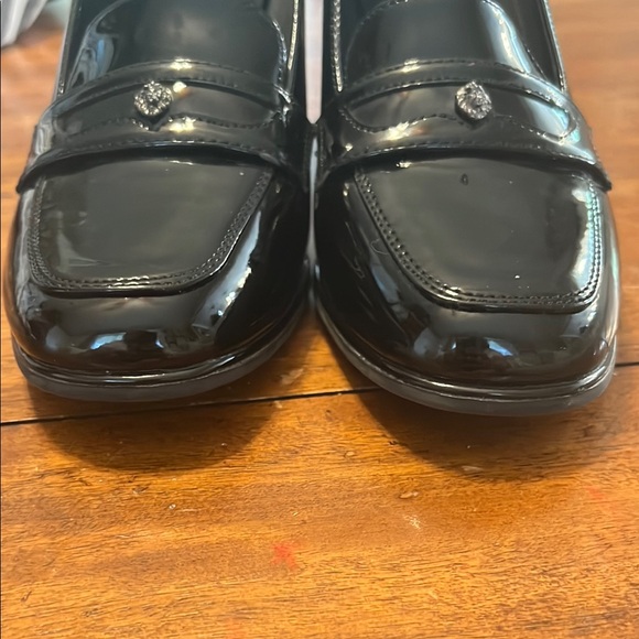Women's New Anne Klein iflex  Shiny Black Heeled size 7.5 Loafer - Picture 16 of 16